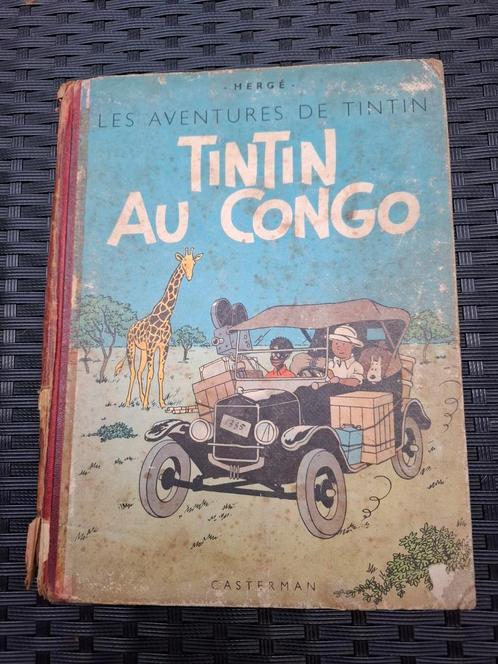 BD Tintin au Congo, Boeken, Stripverhalen, Gelezen, Ophalen of Verzenden