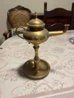 Oude koperen olie lamp, Antiek en Kunst, Ophalen