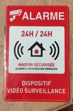 Beveiligingsalarm met metalen plaat. 20x30cm. Nieuw,, Immo