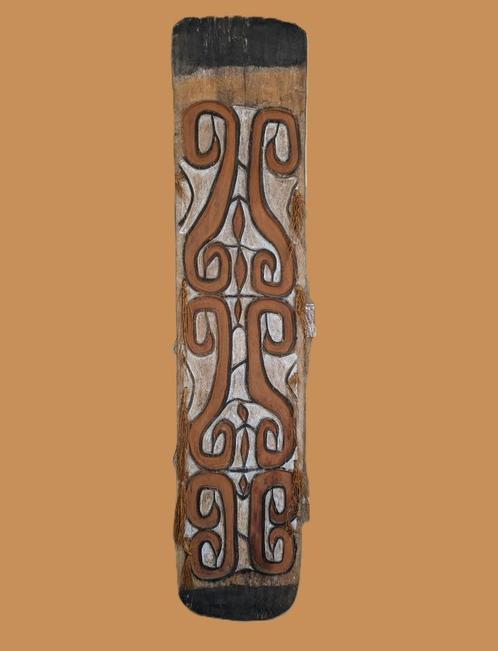 Asmat SCHILD , Nieuw - Guinea Trefw.: Papua Papoea schedel, Antiek en Kunst, Kunst | Niet-Westerse kunst, Ophalen