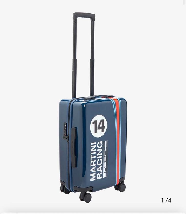 Porsche Hardcase Trolley S – MARTINI RACING, Handtassen en Accessoires, Tassen | Reistassen en Weekendtassen, Nieuw, Blauw, 40 tot 60 cm
