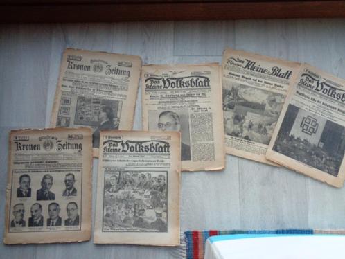 6 Oostenrijkse kranten uit 1935 , 36 en 38 , 10 € voor alles, Verzamelen, Militaria | Tweede Wereldoorlog, Overige soorten, Boek of Tijdschrift