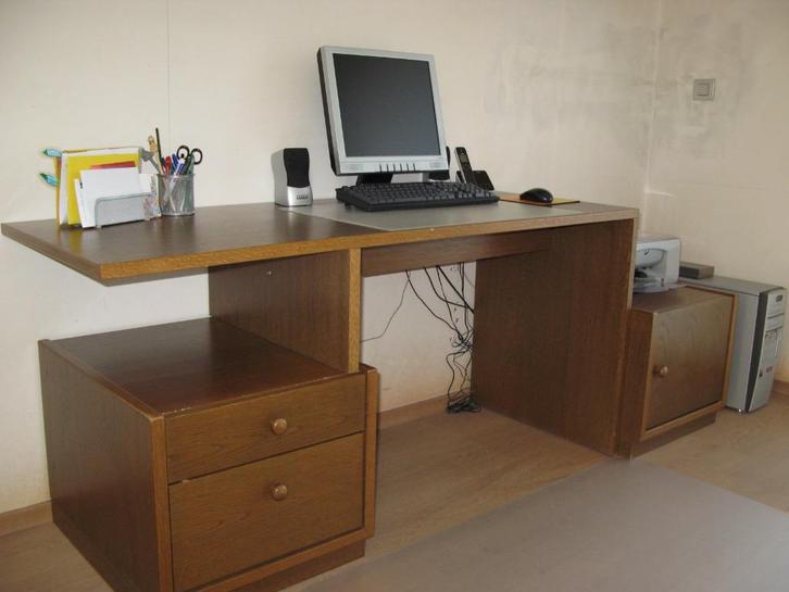 Bureau + kastjes Hulsta, Huis en Inrichting, Bureaus, Gebruikt, Bureau, Ophalen