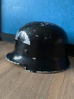 Duitse WO2 Helm Polizei/Feuerwehr, Ophalen of Verzenden, Helm of Baret, Landmacht