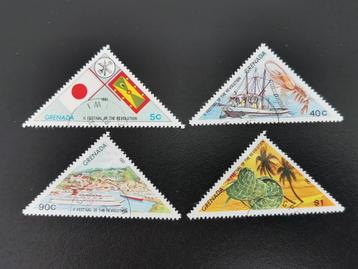 Grenade 1981 - Fête de la révolution, drapeaux, bateau, Enlèvement ou Envoi, Affranchi, Amérique du Nord