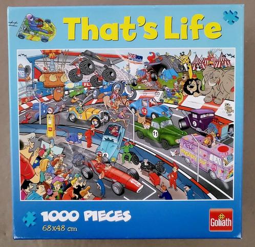 Puzzel That's Life 1000 st "Car race", Hobby & Loisirs créatifs, Sport cérébral & Puzzles, Comme neuf, Puzzle, 500 à 1500 pièces