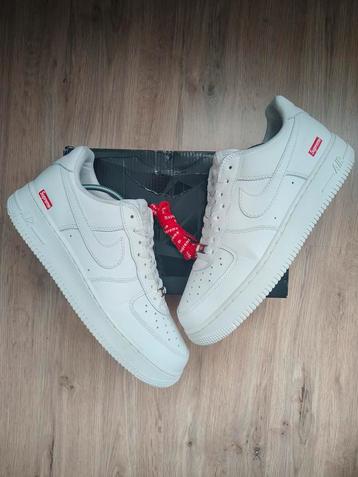 Nike Air Force 1 Supreme 45, Vêtements | Hommes, Chaussures, Enlèvement ou Envoi, Nike, Comme neuf, Blanc