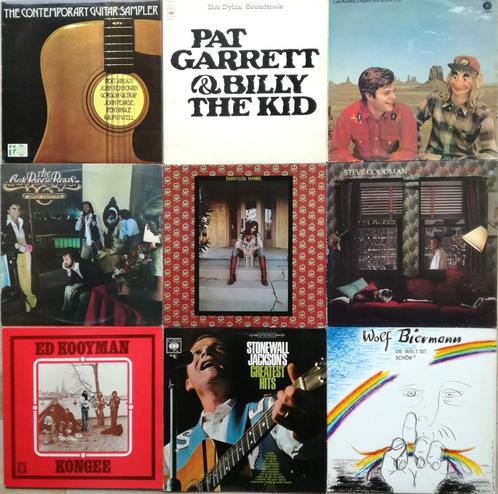 Lot van 9  FOLK/COUNTRY  vinyl lp's, Cd's en Dvd's, Vinyl | Country en Western, Gebruikt, 12 inch, Ophalen of Verzenden