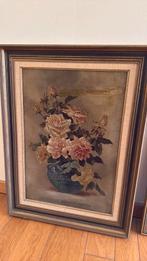 Schilderij vaas met bloemen, Antiek en Kunst, Ophalen