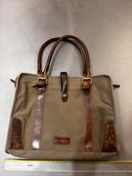 Laptop tas boekentas khaki bruin., Motoren, Ophalen of Verzenden, Zo goed als nieuw