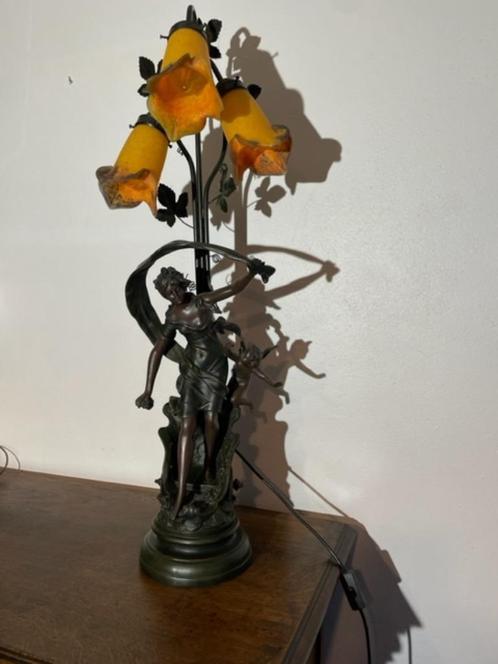 Lampe art nouveau, Antiek en Kunst, Antiek | Glaswerk en Kristal, Ophalen