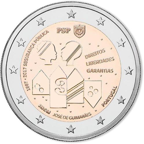 2 euro Portugal 2017 - 150 jaar politie (UNC), Postzegels en Munten, Munten | Europa | Euromunten, Losse munt, 2 euro, Portugal