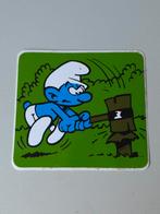 Autocollant Schtroumpf avec maillet, Collections, Envoi, Comme neuf, Autres Schtroumpfs, Autres types