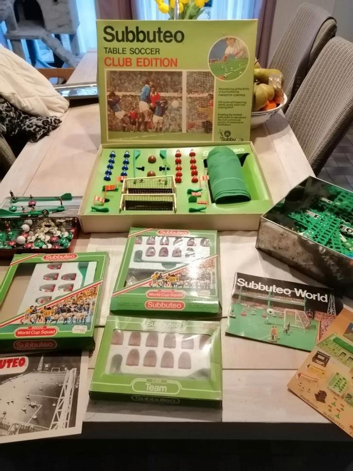 Subbuteo 1979 avec l équipe de Belgique !, Verzamelen, Sportartikelen en Voetbal, Gebruikt, Ophalen of Verzenden