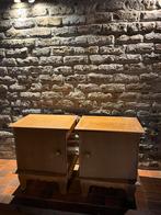 Twee vintage nachtkastjes – retro stijl, Ophalen of Verzenden, Zo goed als nieuw, Hout