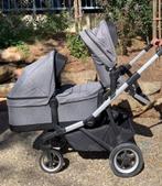 Thule Sleek aluminium/Grijs Melange met extras, Kinderen en Baby's, Kinderwagens en Combinaties, Verstelbare duwstang, Zo goed als nieuw