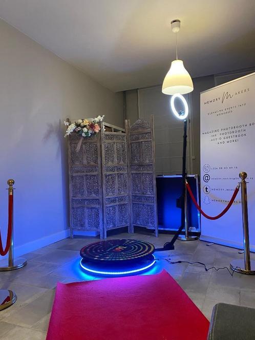 ACTIE‼️ 360 photobooth te huur️, Hobby en Vrije tijd, Feestartikelen | Verhuur, Nieuw, Ophalen of Verzenden