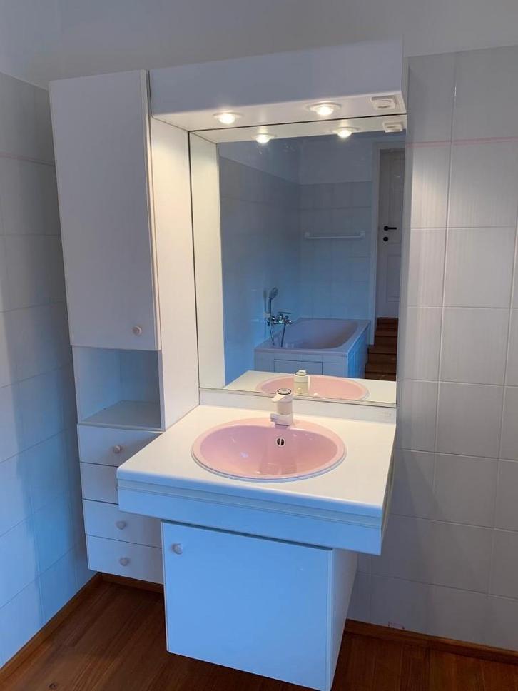 meuble lavabo avec colonne - Sanijura - salle de bain, Maison & Meubles, Salle de bain | Meubles de Salle de bain, Utilisé, Meuble lavabo