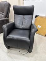ELEKTRISCHE RELAXZETEL | 2 MOTOREN | LEDER | VOOR €295!, Huis en Inrichting, ., Leer, Ophalen of Verzenden, Zo goed als nieuw