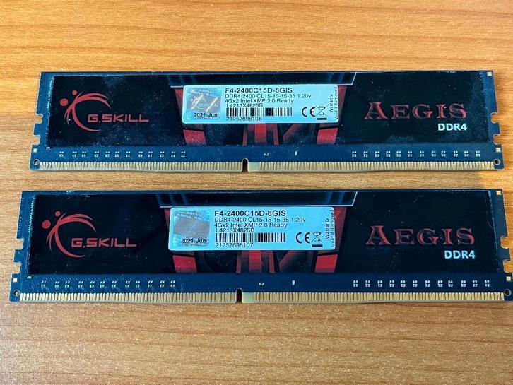 DDR4 8GB GSKILL Dual Channel Kit - CL15, Informatique & Logiciels, Mémoire RAM, Utilisé, Desktop, 8 GB, DDR4, Enlèvement ou Envoi