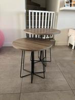 2 ronde hoge salontafels, Huis en Inrichting, Ophalen, Gebruikt, Rond
