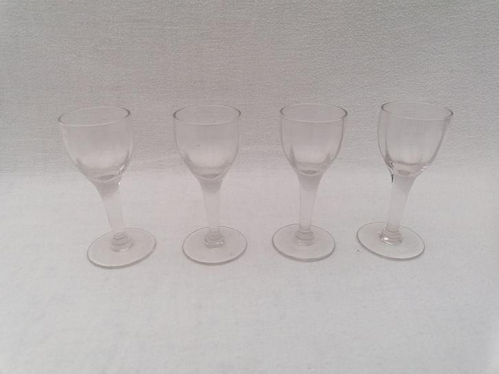 borrelglaasjes 4 stuks, Verzamelen, Glas en Drinkglazen, Nieuw, Ophalen of Verzenden