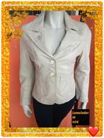 Lederen blazer M, Kleding | Dames, Ophalen of Verzenden, Zo goed als nieuw