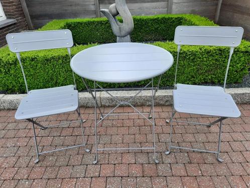 3 delig terrassetje ( opklapbaar - in metaal ), Tuin en Terras, Tuinsets en Loungesets, Zo goed als nieuw, Ophalen