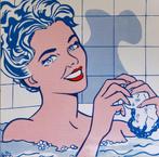 Roy Lichtenstein - Woman in Bath - Zeefdruk, Antiek en Kunst, Kunst | Litho's en Zeefdrukken, Verzenden