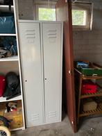 Grijze vintage locker met 2 deuren, Ophalen, Gebruikt