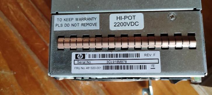 HP 481320-001 - HP 595W Power Supply for MSA2000, Computers en Software, Interne voedingen, Ophalen