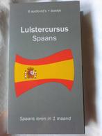 Luistercursus spaans 6 cd, Livres, Dictionnaires, Comme neuf, Espagnol, Envoi