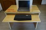 Bureau met uitschuifblad met of zonder glazen beschermplaat, Ophalen, Gebruikt, Bureau