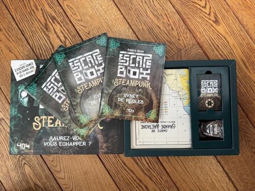 Escape Box Steampunk – Jeu d’évasion coopératif (Neuf), Hobby en Vrije tijd, Gezelschapsspellen | Bordspellen, Nieuw, Ophalen of Verzenden