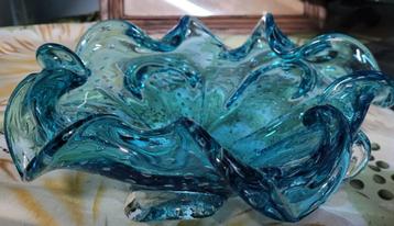Ancien bol en verre art bullicante, verre de Murano beschikbaar voor biedingen