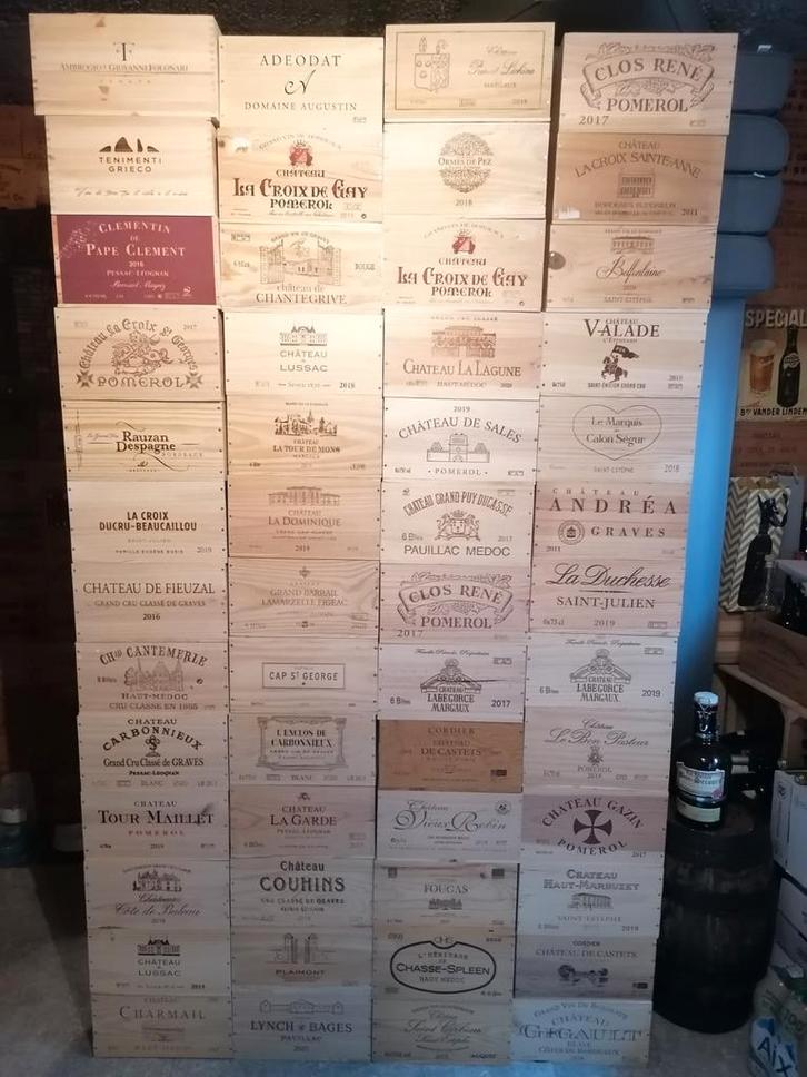 Caisse à vin caisse coffret bois 🎅 Marché Noël, Doe-het-zelf en Bouw, Kratten en Dozen, Ophalen