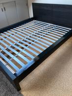 Bed zwart 160x200 te koop (ikea Malm), Huis en Inrichting, Slaapkamer | Bedden, Ophalen