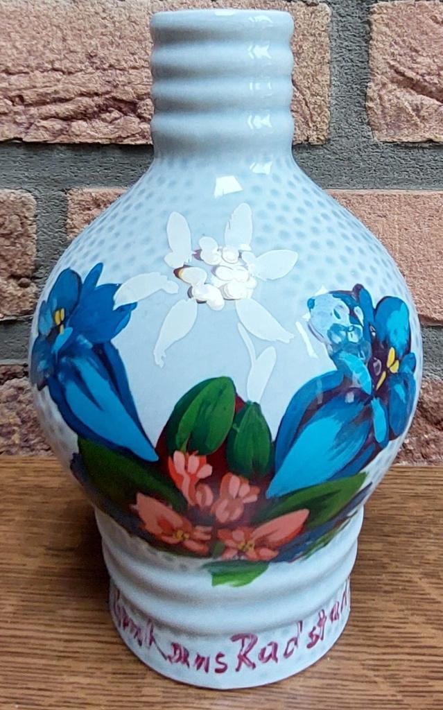 Pot à liqueur autrichien - 250ml - fait main -1950 - Enzian, Antiquités & Art, Antiquités | Porcelaine, Enlèvement