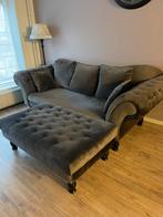 Sofa 3 zit met poef (super goede staat), Ophalen, Zo goed als nieuw, Stof