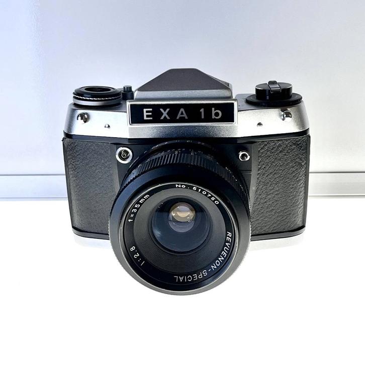 EXA 1B analoge 35mm camera + Lens, Audio, Tv en Foto, Fotocamera's Analoog, Gebruikt, Spiegelreflex, Overige Merken, Ophalen