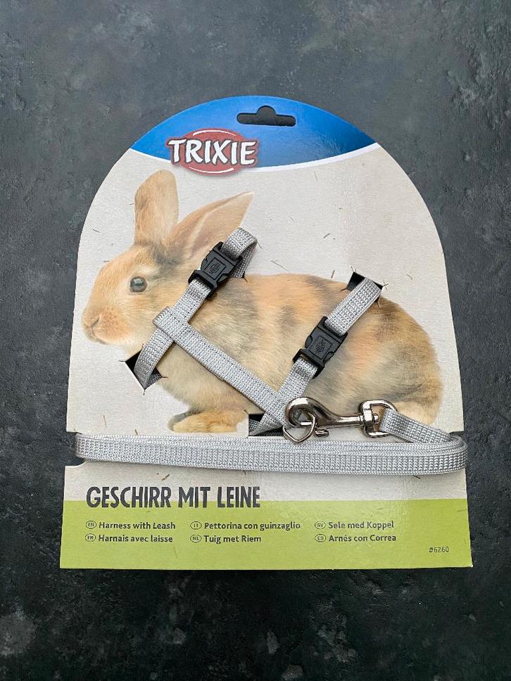 Trixie harnas/tuigje, voor konijn, met riem, NIEUW!, Animaux & Accessoires, Lapins
