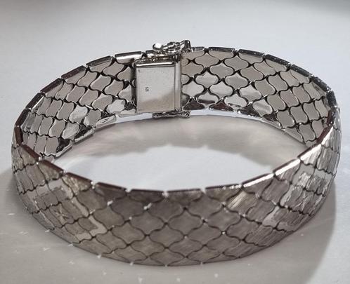 Prachtige Vintage Zilveren Armband 925 (44,75g) 20 x 1,7 cm, Handtassen en Accessoires, Armbanden, Zilver, Zilver, Ophalen of Verzenden