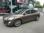 Ford Focus 1.0 EcoBoost Titanium Full Option, Auto's, Ford, Stof, Bruin, Bedrijf, 3 cilinders