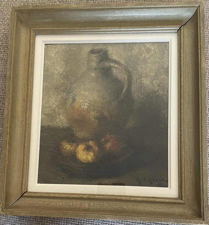 Fraai, intrigerend, en oud schilderijtje "stilleven", Antiek en Kunst, Kunst | Schilderijen | Klassiek, Ophalen