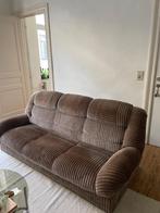 Vintage zetel 3 zits, 150 tot 200 cm, Rechte bank, Stof, 75 tot 100 cm