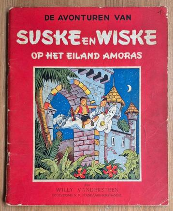 Suske en Wiske 1 Op het eiland Amoras 1956 Willy Vandersteen beschikbaar voor biedingen