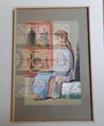 Orientalistisch werk van Ch.E.Smets jonge vrouw Marokko, Enlèvement ou Envoi