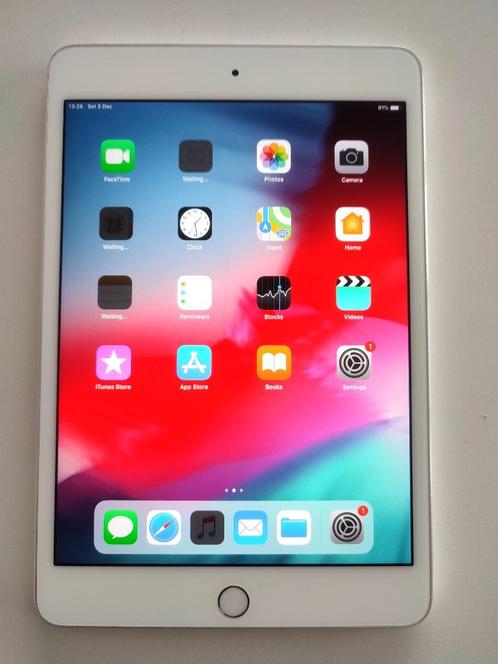 apple mini iPad 4 (wit), Informatique & Logiciels, Apple iPad Tablettes, Utilisé, Apple iPad Mini, Wi-Fi, 8 pouces, 16 GB, Blanc