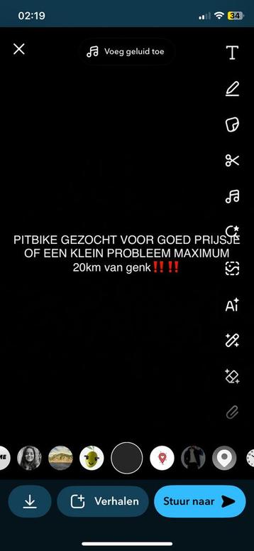Pitbike beschikbaar voor biedingen