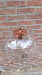 Boule en verre avec lampe LED design, Maison & Meubles, Lampes | Suspensions, Métal, Vintage, Enlèvement, Utilisé